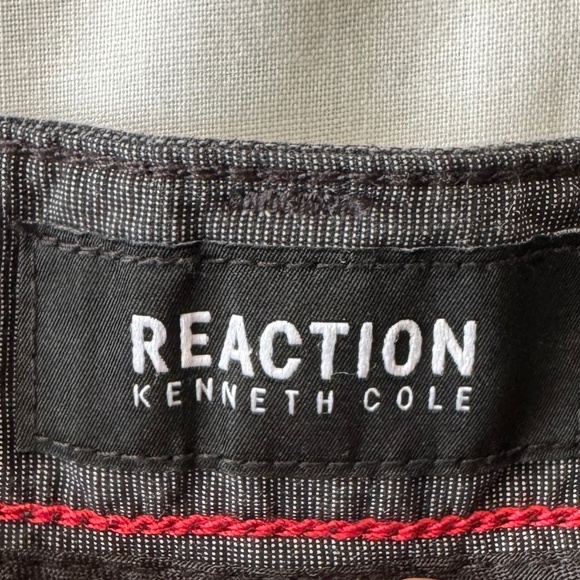 Kenneth Cole Reaction Men's 36x32 Casual Dress Pant Stretch Gray Festival Office - Picture 2 of 12